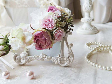 Ruvery Wedding 花冠 アーティフィシャルフラワー
