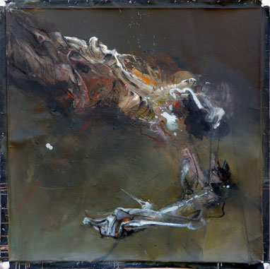 Sans titre acrylique sur toile Dim 120cmx120cm