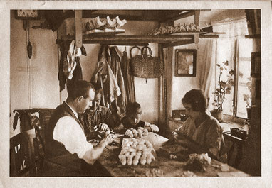 Bild: Wünschendorf Erzgebirge Heimarbeit Kinder