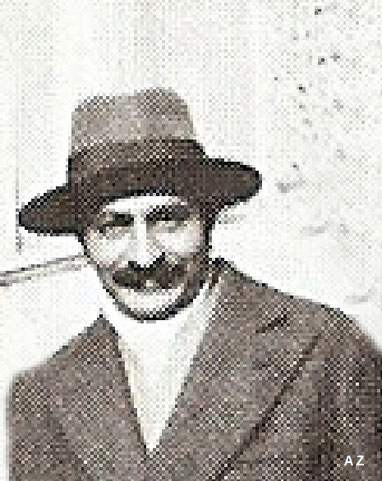 Meher Baba in France, 1932. Cropped image by A. Zois