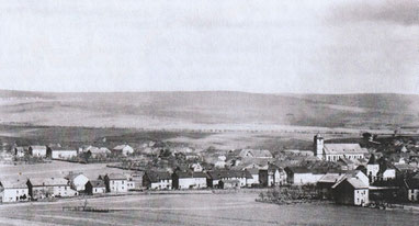Der Ort Losheim im Jahr 1910 (Fotosammlung des HV Losheim)