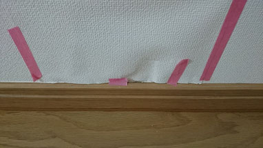 壁クロス凹みリペア補修