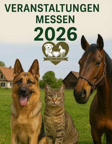 Veranstaltungen & Messen rund um Hund, Katze & Pferd.