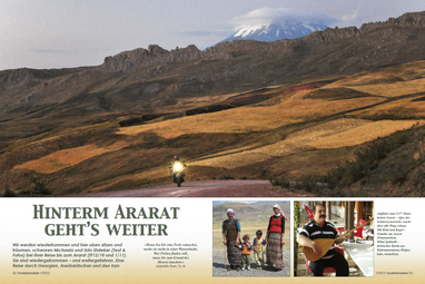 Der 5137 Meter hohen Ararat – Ağrı, der Schmerzensreiche - wacht über alle Wege (oben). Mit Kind und Kegel – Familie am Ararat (Ostanatolien). Hilmi Şahballi – türkischer Barde aus Kahramanmaraş (Boğazkale, Anatolien).