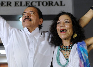 Daniel Ortega og Rosario Murillo's valgkampagne 2016