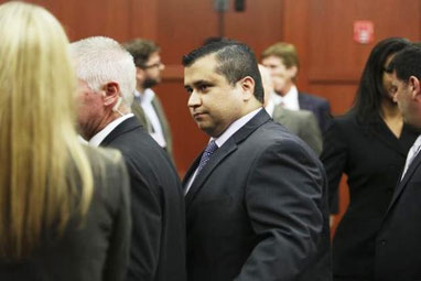 George Zimmerman ved domsafsigelsen d.13. juli 2013