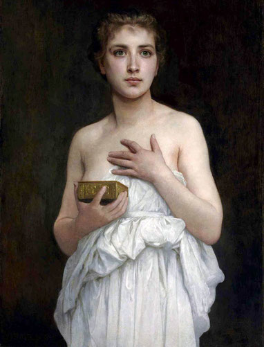 Pandore, by William-Adolphe Bouguereau, 1890