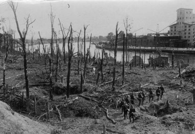 Soldati tedeschi sulla penisola di Westerplatte dopo la battaglia