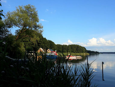 Blick vom Anleger "Alt-Schwerin" aus auf den "Plauer See"