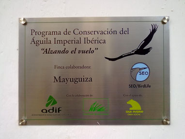 Finca MAYUGUIZA, dentro del Programa de Conservación "Alzando el Vuelo"