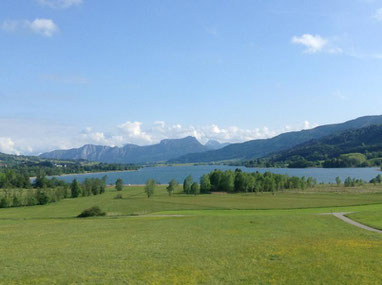 Aussicht von der Praxis Panta Rhei in Oberhofen