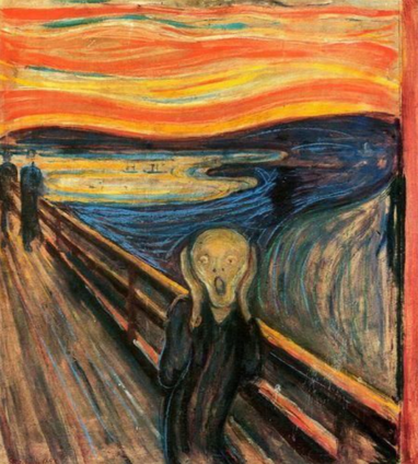 E. Munch, "L’urlo", Olio, tempera e pastello su cartone, Galleria nazionale (Oslo)