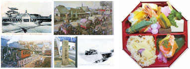 ずそう人車鉄道(左)と弁当イメージ(右)
