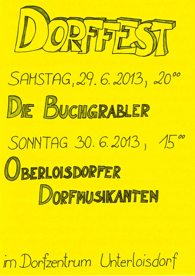 Dorffest 2013 - Plakat