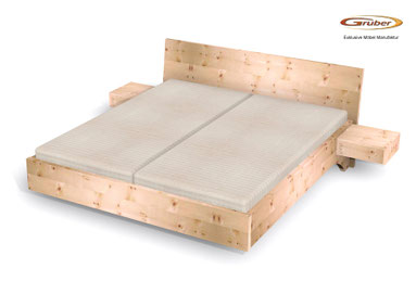 Zirbenbett Arvenbett Zirbenholz Zirbenholz Schlafzimmer