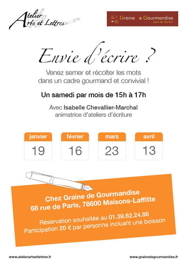atelier ecriture maisons laffitte