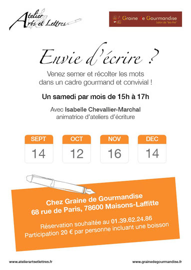 atelier ecriture maisons laffitte