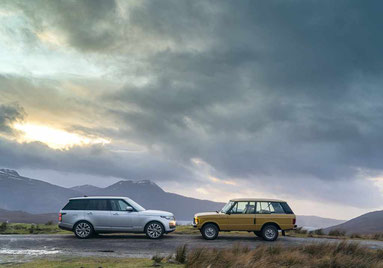 Die Range Rover Generationen „on tour“