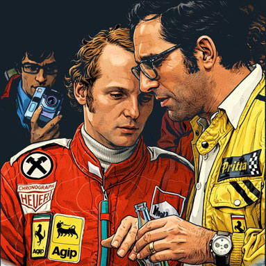 Niki Lauda y Mauro Forgheri