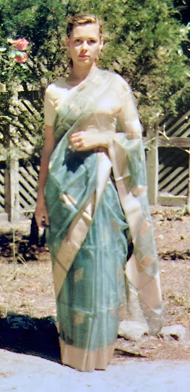 Rita "Sparkie" Lukes at the ﻿Meher Center in 1952. Image rendition by Anthony Zois.