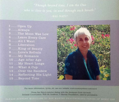 CD : back cover
