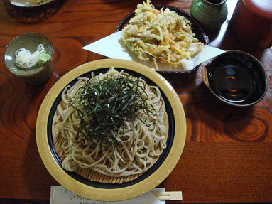 小代行川庵のざる蕎麦