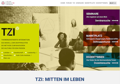 Screenshot neue Website des RCI International 