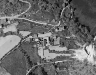 Photo aérienne de l'Hôpital en 1965 (IGN)