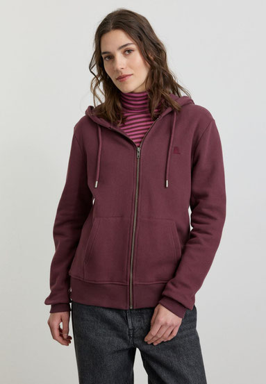 102011-407_2 sweatjacke DAHLIA dark plum recolution