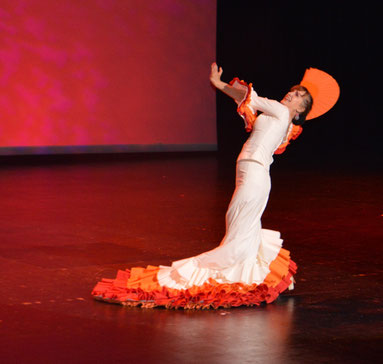 Photo d'Isabelle Pemartin, artiste flamenco en  Bretagne et Loire Atlantique.