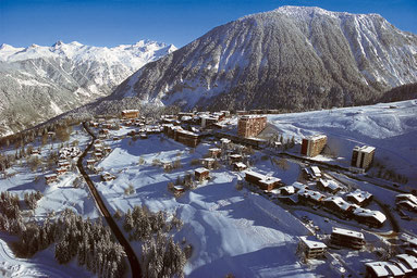 Vue arienne de Courchevel