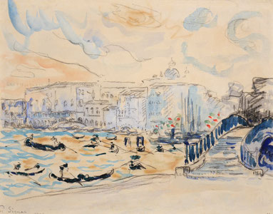 ꧁ Paul Signac, Venise, aquarelle, 1904 ꧂