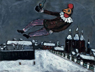 ꧁ Chagall, Homme-coq au-dessus de Vitebsk, 1925 ꧂