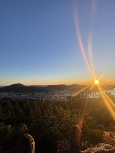 Auf dem Hausberg Fløyen