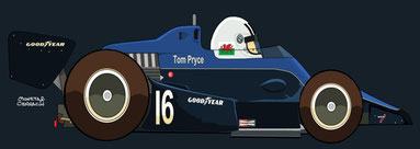 Helmet of Tom Pryce by Muneta & Cerracín