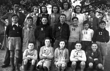 Charras 16 - photo de classe année 1946/47 - grande section