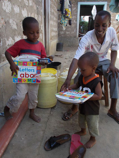 Handing out presents...