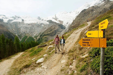 Hiking in the Saas Valley