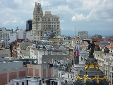 Madrid: Blick auf die Gran Via