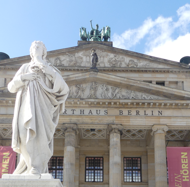 Statue of Schiller at Gendarmenmarkt