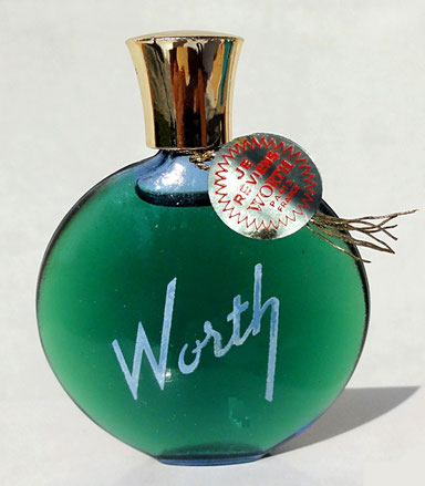 WORTH - JE REVIENS : PARFUM 7 ML - GROS PLAN SUR LA MINIATURE - CREATION LALIQUE