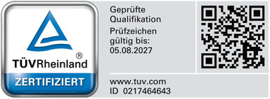 TÜV-Zertifizierung Frank Heubeck