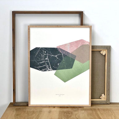 La forma imaginada, 04.  2021.  Monotipo y grafito sobre papel.  65x50 cm