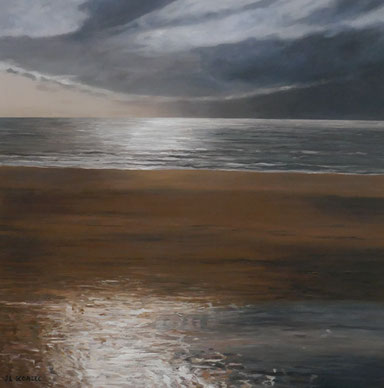 MARCHER SUR LE SABLE 80X80