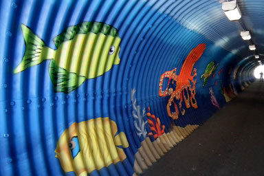 Dudweiler, Herrensohrer Tunnel, Graffiti, Kunst