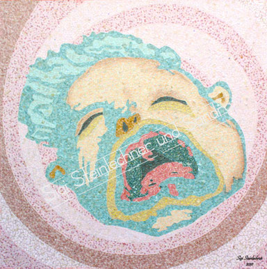 04 “Der Schrei“ 100x100 cm 