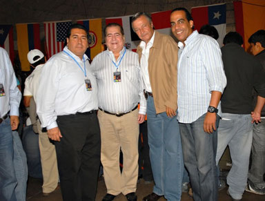 Fidel Sanchez, Edmond Elias, Luis Hudtwalcker y Juan Carlos de Padua