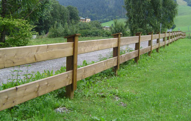 Bretterzaun Weide