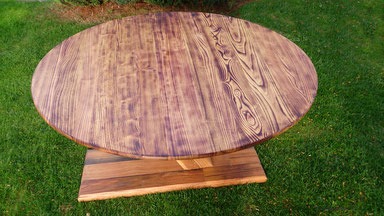 Table barique-barrel bottom 120cm, modern