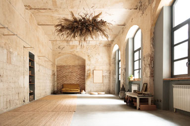 La sala di Spazio Mandorla